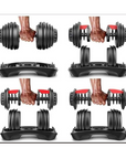 Set de 2 haltères ajustables (5 à 52,5 lb)