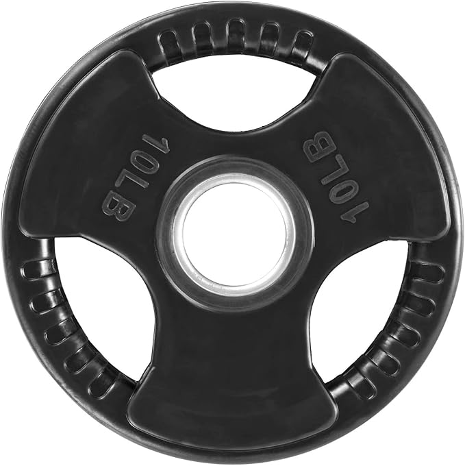 Premium Rubber Weight Plates Bundle Kit 2X45 Lbs , 2X25 Lbs , 2X10 Lbs