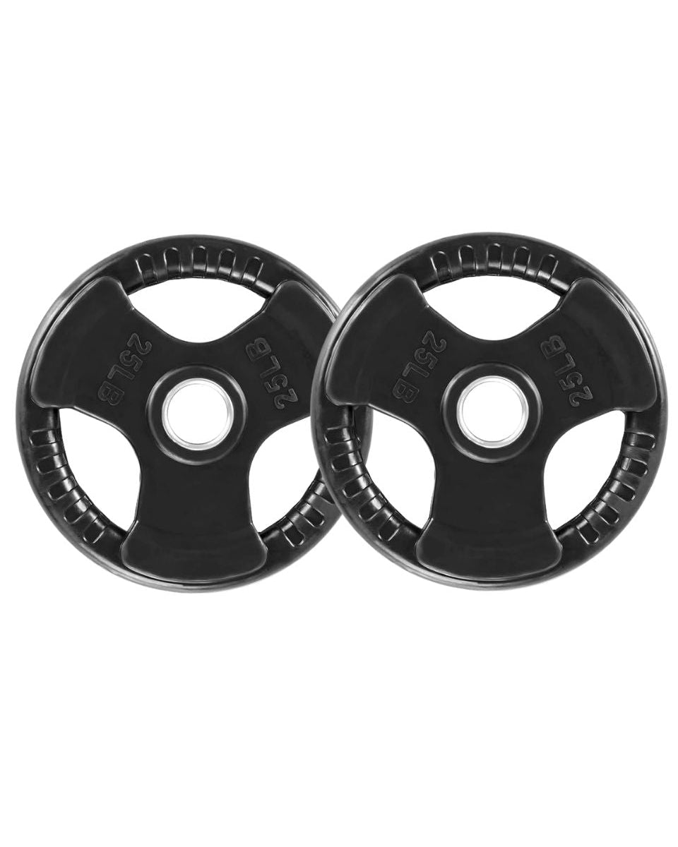 Premium Rubber Weight Plates 25 Lbs (1 Pair)