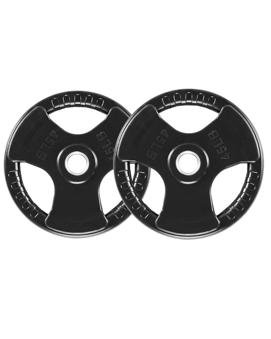Premium Rubber Weight Plates 45 Lbs (1 Pair)