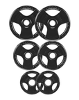 Premium Rubber Weight Plates Bundle Kit 2X45 Lbs , 2X25 Lbs , 2X10 Lbs