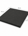 Tapis pour gym en rubber 50x50cmx25mm